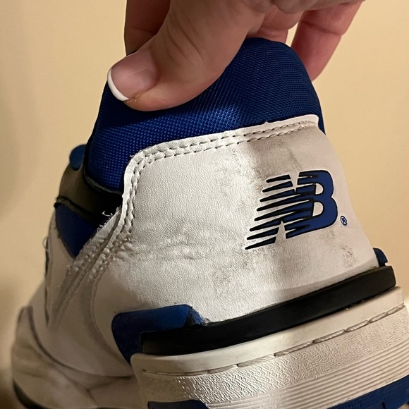 New Balance 550 White and Royal Blue Athletic Shoes? size 12 - Picture 8 of 13